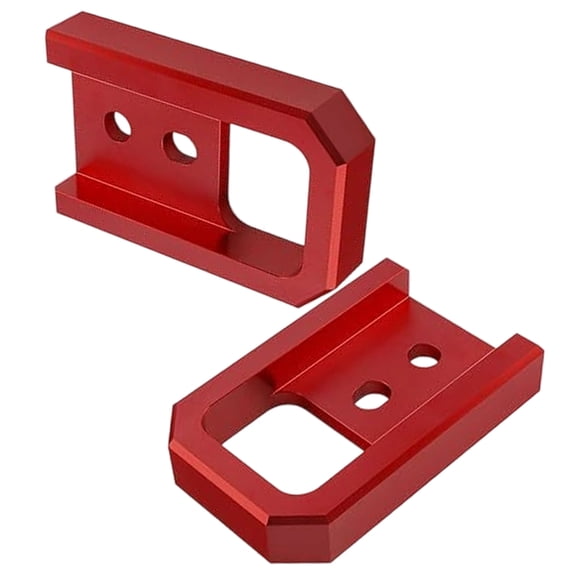 Aluminum Tow Hooks for Select Model Front Bumper Enhanced Recovery Protections Red Accent Easy Install