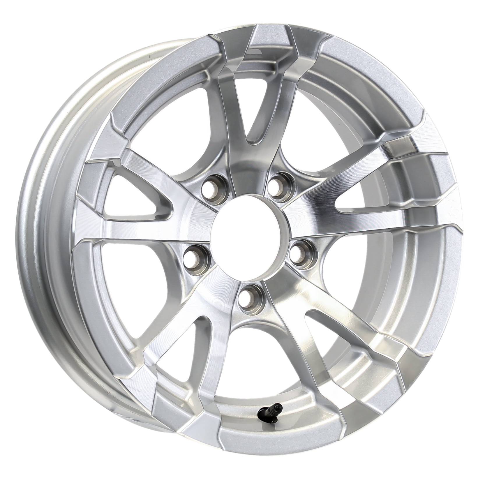 Aluminum Trailer Wheel 13X5 13 X 5 5 Lug 4.5 Center Avalanche Silver
