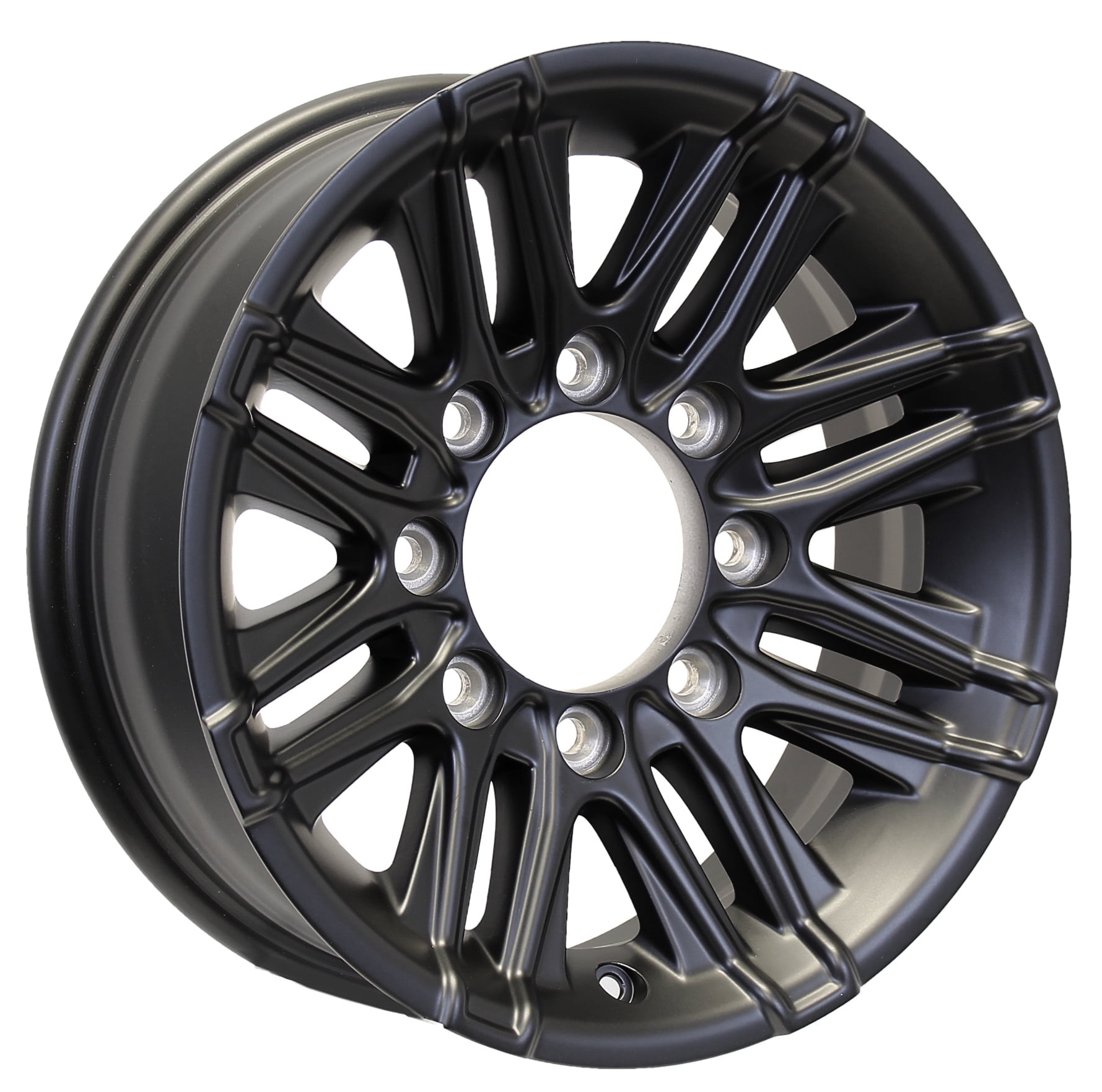 eCustomrim Aluminum Trailer Wheel 16X6 16 Inch Rim Matte Black 8 Lug YFAT66867MBFP