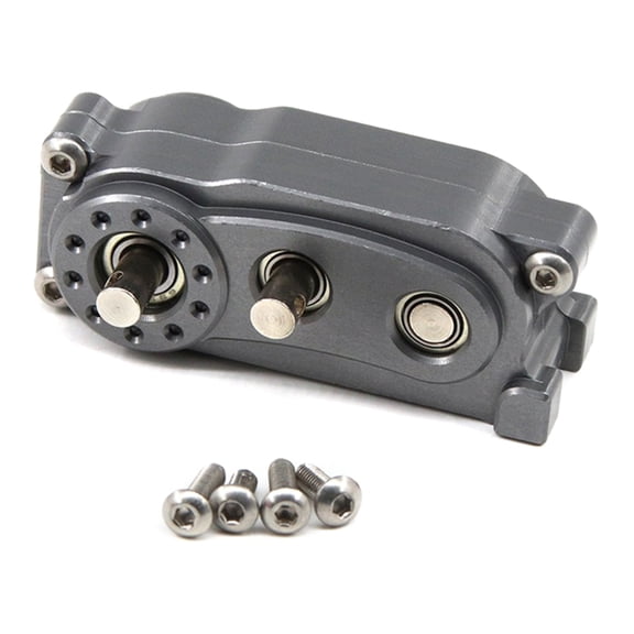 Aluminum Transfer Case For 313mm Axles 1/10 Remote Rock Crawlers Double Speed Gearboxes Metal Chassis