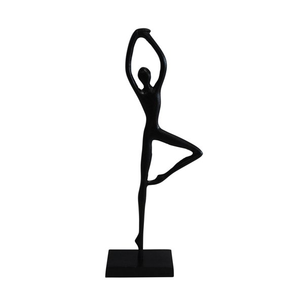 Nifao Aluminum Tree Pose Statue, Serene Yoga Decor Home Decor Sculpture, 7"L x 3"W x 20"H