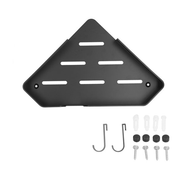 Aluminum Triangle Shower Shelf  Single Layer Storage Rack for Bathroom and Hotel Toilet