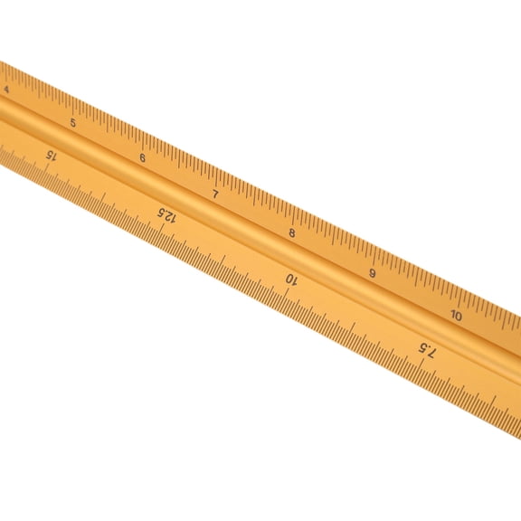 Aluminum Triangular Engineer Scale Ruler 30cm with 1:20 1:25 1:50 1:75 1:100 1:125 Scales for Architecture and Drafting 30cm aluminum Engineering and Technical Illustrations