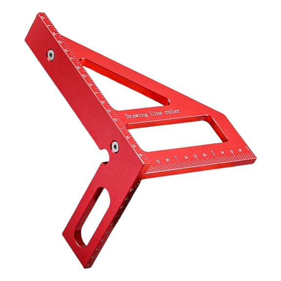 Aluminum Triangular Ruler Measuring Tool for Accurate Measurement Angles Adjustment Carpentry Furniture Interior Designs