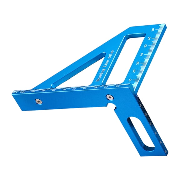 Aluminum Triangular Ruler Measuring Tool for Accurate Measurement Angles Adjustment Carpentry Furniture Interior Designs