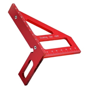 Aluminum Triangular Square Ruler Measuring Tool 45 90 Degree for Accurate Positioning & Marking in Engineering Projects