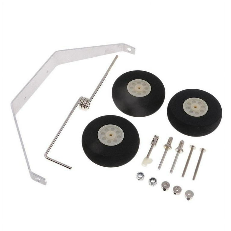 Aluminum Tricycle Landing Gear with Wheels For 182 RC Airplane Model Accessories