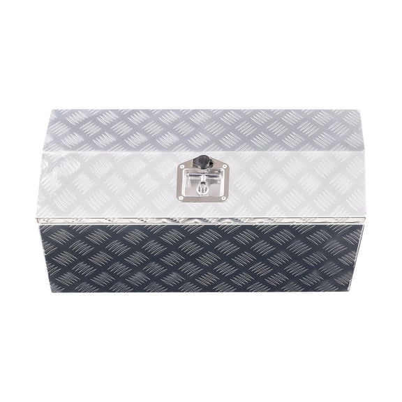 Aluminum Truck Bed Tool Box, 30"x13"x13" Silver - Heavy Duty Truck Tool Storage, T-Lock, Side Handle - Trailer, Pickup, RV Organizer