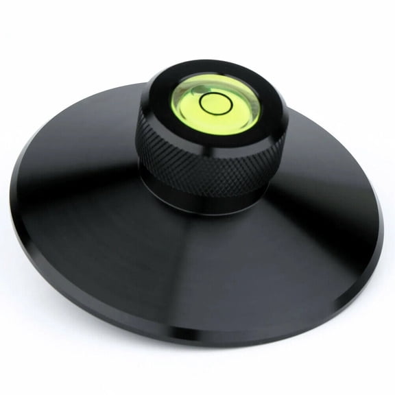 Aluminum Turntable LP Vinyl Record Weight Clamp Stabilizer With Bubble Level