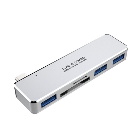 Aluminum Type C Port 3 USB Hubs additionally Tiny Storage Card Reader Functions For USB C Plugs Play Portable For Travel