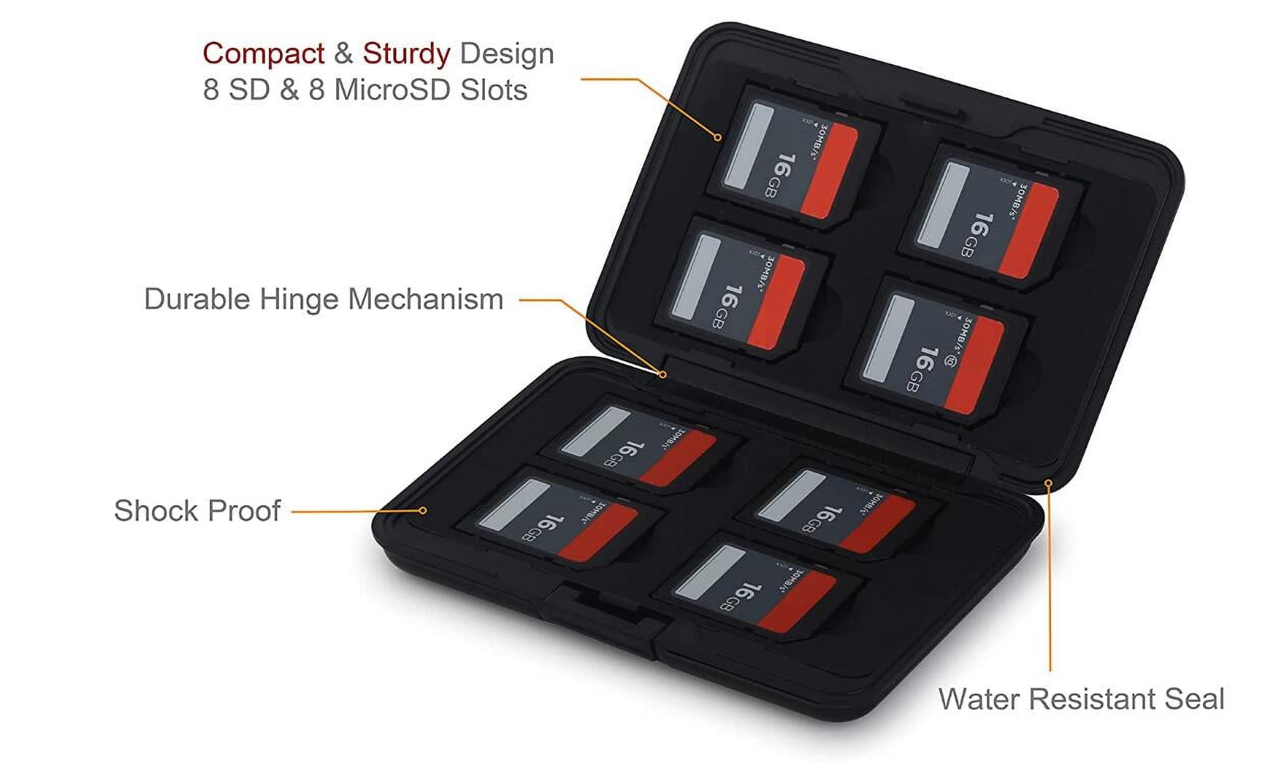 Aluminum UHSI SD Micro SD SDHC SDXC TF SecureDigital Memory Card