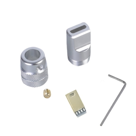 Aluminum USB 5Pin Connector Mobile Phone Tablets Cable Repair Shell for DIY Data Cable Charging Line Repair Accessories