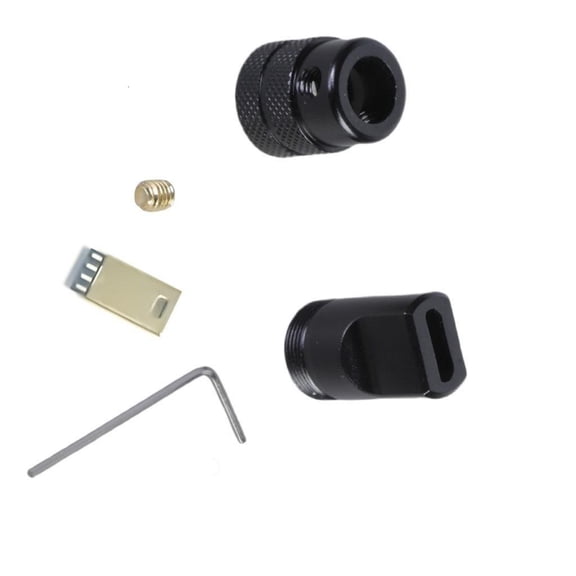 Aluminum USB 5Pin Connector Mobile Phone Tablets Cable Repair Shell for DIY