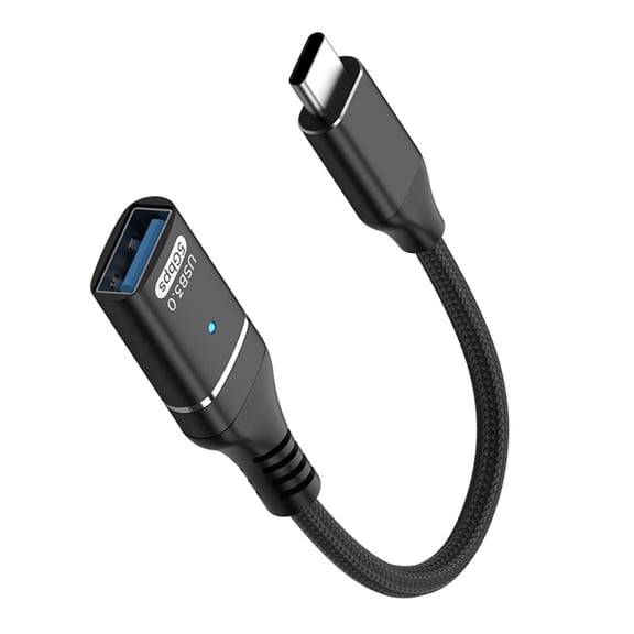 Aluminum USB C Adapter Cable For External Storage Keyboards Flashes Drive 10Gbps Data Synchronization
