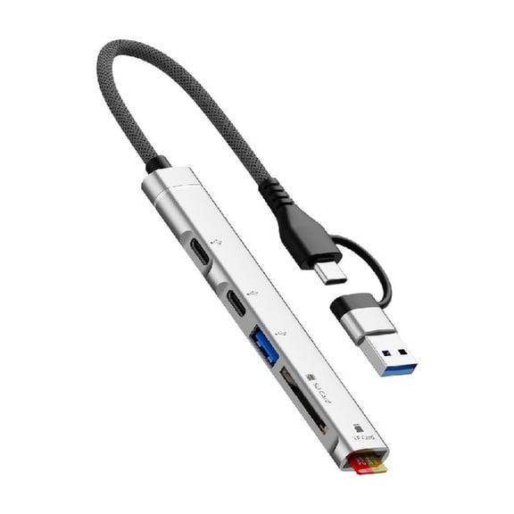 Aluminum USB C And USB A Adapters TFSD Card Reader Fast Charging OTGs For Devices