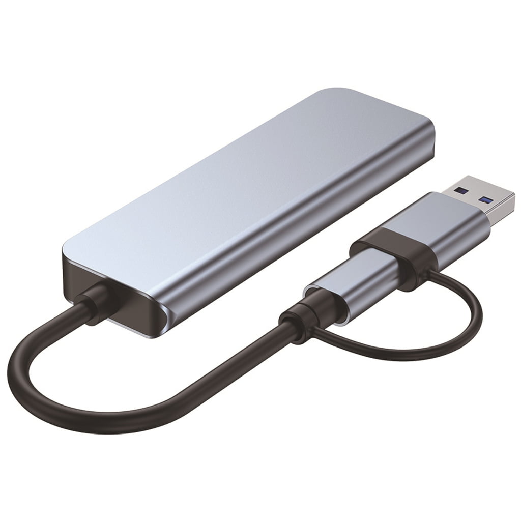 Aluminum USB C Hub with Multiple Interfaces for Laptop Tablet Phone ...