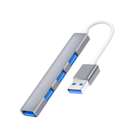 Aluminum USB C Splitter 4 in 1 USB C/USB Adapter Docking Station with 3xUSB2.0+1xUSB3.0+1 Adapter Laptops Dock for Laptop