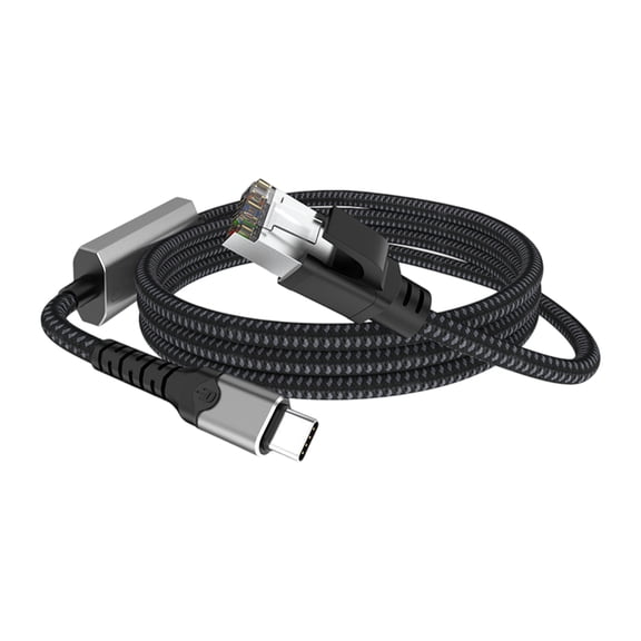 Aluminum USB C To RJ45 2.5G Ethernet Adapters Cable For Fast Speed Cord Networking On Laptop Tablets And Smartphone