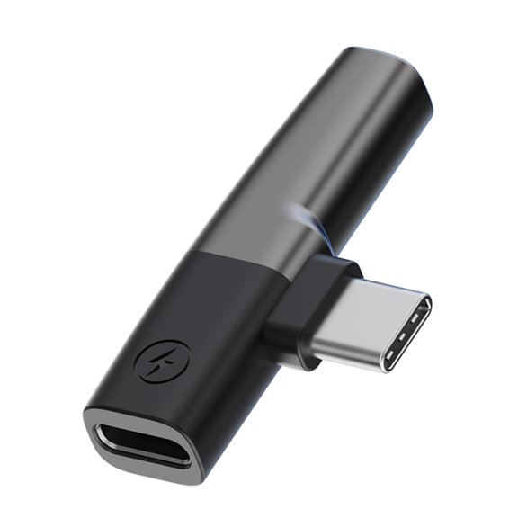 Aluminum USB C to Headphone Adapter with Call Support Type C Sound Converter