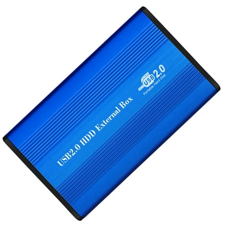 Aluminum USB2.0 To IDE Hard Disk Case 2.5'' IDE HDD Enclosure Portable Hard Disk Box Aluminum Alloy HDD Enclosure Silver Not Inclube Hard Disk