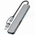 thumbnail image 1 of Aluminum USB3.0 Hub Docking Station USB C USB3.0 2.0 PD100W Card Reader, 1 of 19