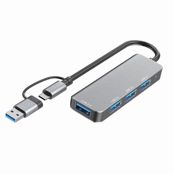 Aluminum USB3.0 Hub Docking Station USB C USB3.0 2.0 PD100W Card Reader