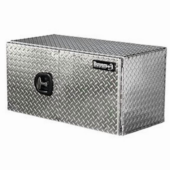 Aluminum Underbody Truck Box with Double Barn Door - Silver - 18 x 18 x 48 in.