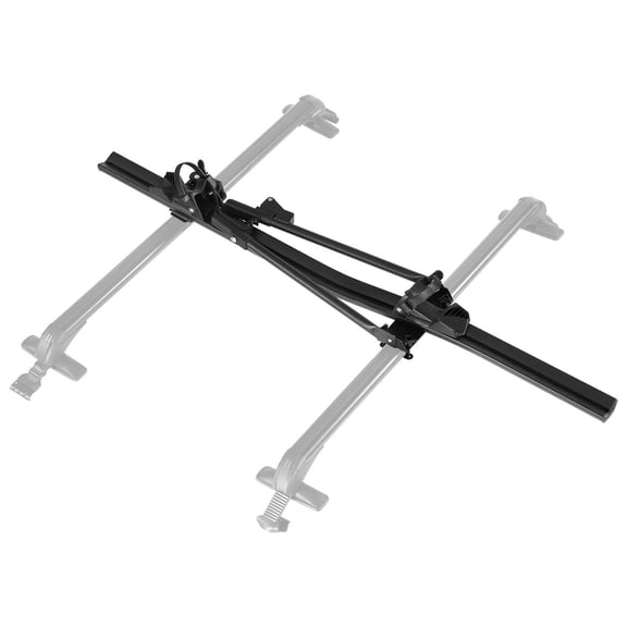 Aluminum Upright Roof Bike Rack 33 lbs Capacity 1 Bike Carrier with Lock for Car SUV Crossbars Black