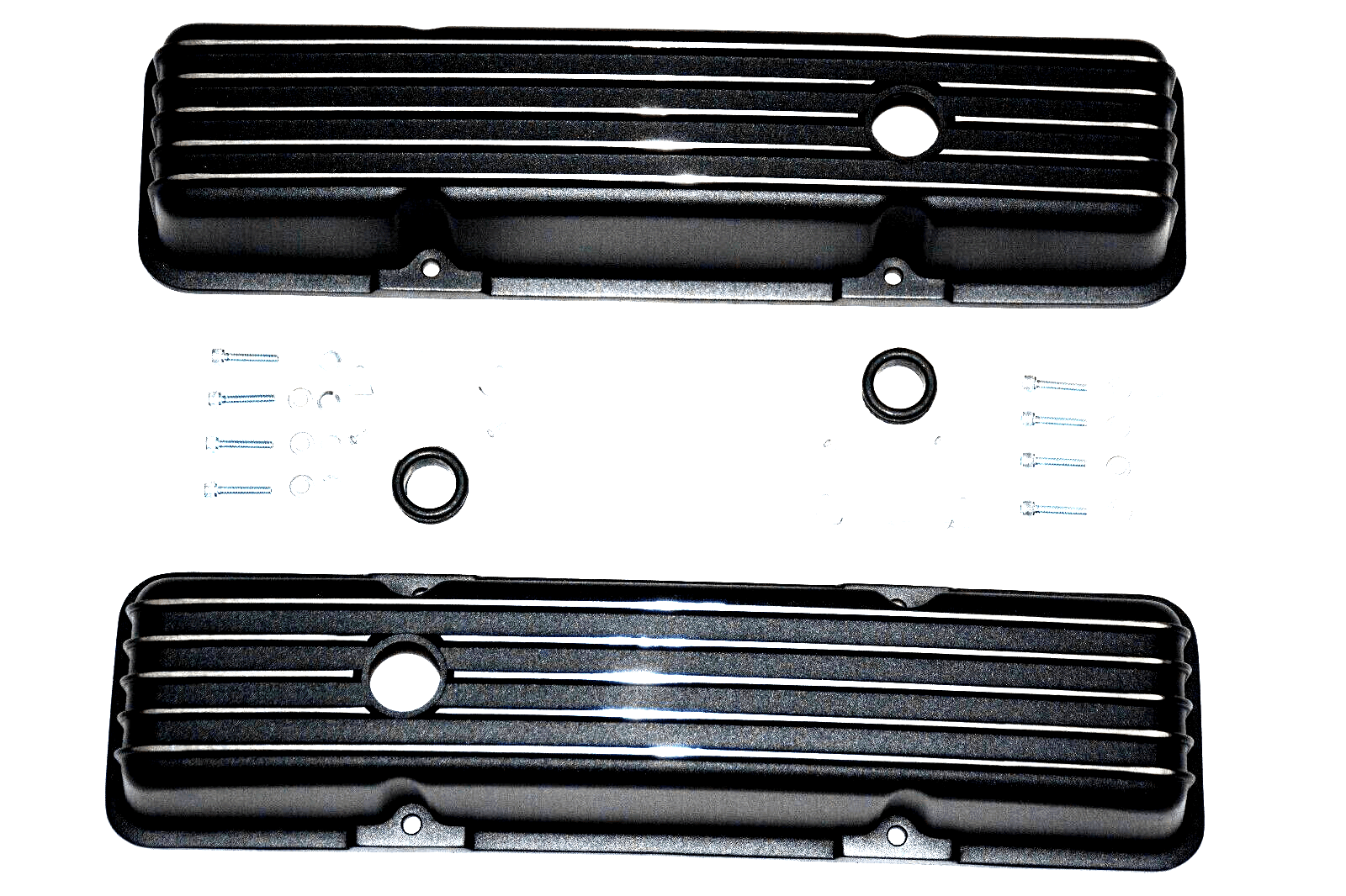 Edelbrock 41999 Classic Series Valve Cover, AMC/Jeep 290-401 V8 Satin, image size:1600x1066