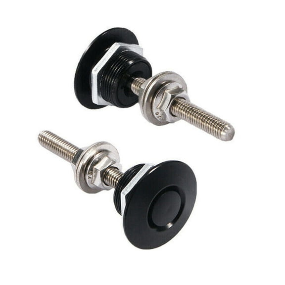 2x Universal Car Push Button Bonnet-Hood Pin Lock-Clip Universal Car Quick Release for Hoods Exterior-Part Accesso