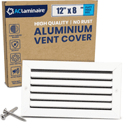 Rustproof Aluminum 12" x 8" Return Air Grille - Vent Cover