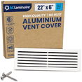 thumbnail image 1 of Vent Cover 22 x 6 Aluminum Return Air Grille, Rustproof, 1-Pack [23.6" x 7.6" Face], 1 of 8