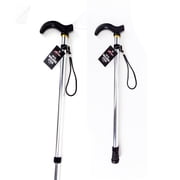 Aluminum Walking Stick Metal sturdy Cane Adjustable Travel Hiking 22 to 35" 7 OZ 1 PACK