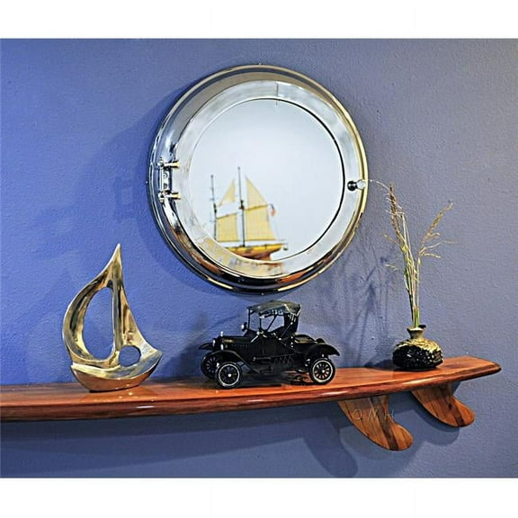 Aluminum Wall Mirror with Storage - Aluminum