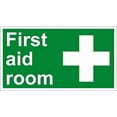 thumbnail image 1 of Aluminum Warning Sign First Aid Room Safety 12 x 8 Inches - Road Sign Business Sign Metal Sign, Indoor Outdoor Office, Factory, First Aid Location Identification, 1 of 6