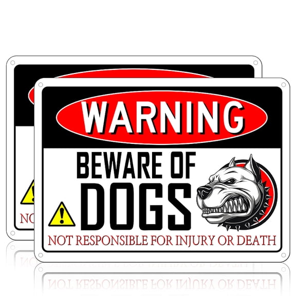 Aluminum Warning Sign Rectangle Aluminum for DIY with Word Word 25x18x0.08cm