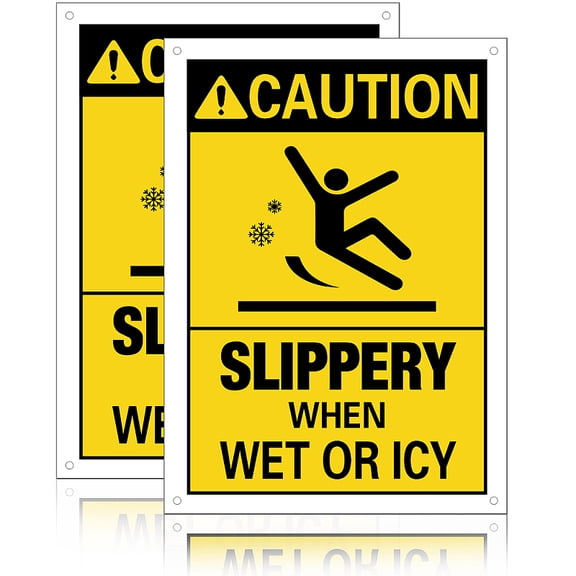 Aluminum Warning Sign Rectangle with Word Word 25x18x0.08cm for DIY Aluminum