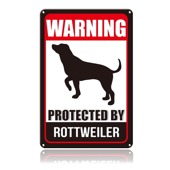Aluminum Warning Sign Rectangle with Word Word 30x20x0.08cm for DIY Aluminum