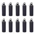 thumbnail image 1 of Aluminum Water Bottles with Carabiner 24 oz. Set of 10, Bulk Pack - Perfect for Gym, Hiking, Camping, Running, Mountain Bike, Outdoor Sports - Met Black, 1 of 5