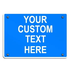 Aluminum Weatherproof Metal Sign Multiple Sizes Custom Personalized Text Here White Orange Warning Horizontal Street Signs 8x12Inches