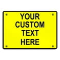 thumbnail image 1 of Aluminum Weatherproof Metal Sign Multiple Sizes Custom Personalized Text Here White Black Traffic Regulation Horizontal Street Signs 8x12Inches, 1 of 1