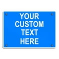 thumbnail image 1 of Aluminum Weatherproof Metal Sign Multiple Sizes Custom Personalized Text Here White Orange Warning Horizontal Street Signs 8x12Inches, 1 of 1