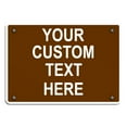 thumbnail image 1 of Aluminum Weatherproof Metal Sign Multiple Sizes Custom Personalized Text Here White Red Danger Horizontal Street Signs 10x7Inches, 1 of 5