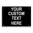 thumbnail image 1 of Aluminum Weatherproof Metal Sign Multiple Sizes Custom Personalized Text Here White Red Danger Horizontal Street Signs 10x7Inches, 1 of 5