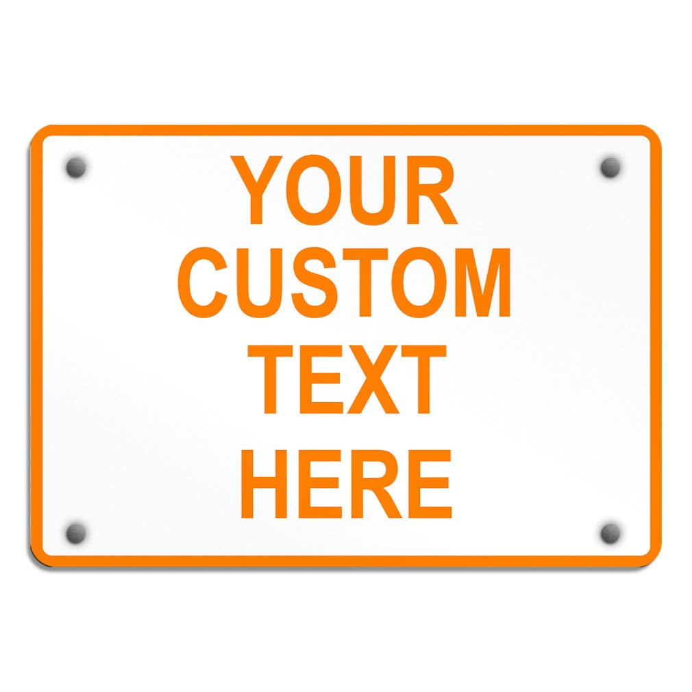 Aluminum Weatherproof Metal Sign Multiple Sizes Custom Personalized ...