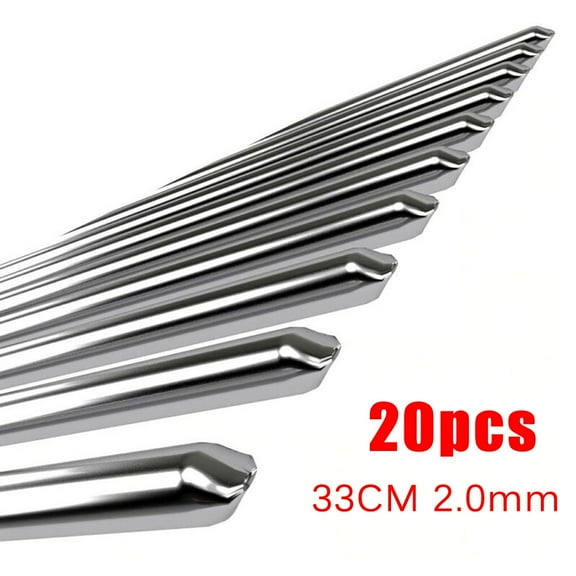 Aluminum Welding Rods For Low Temperature Brazing And Soldering,20-Pack Of 33Cm X 2Mm Rods With Weldability