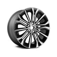 thumbnail image 1 of Aluminum Wheel - 18 x 8 Inch - Machined and Light Charcoal - 5-Lug - 4.5 Inch Bolt Pattern - Compatible with 2017 - 2020 Genesis G80 2018 2019, 1 of 2