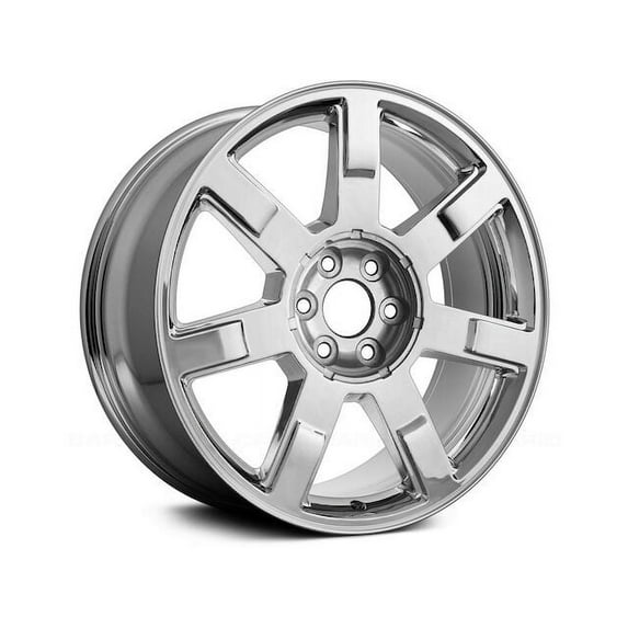 Aluminum Wheel - 22 x 9 Inch - 7-Spoke - 6 Lug - Chrome - Compatible with 2007 - 2013 Cadillac Escalade 2008 2009 2010 2011 2012