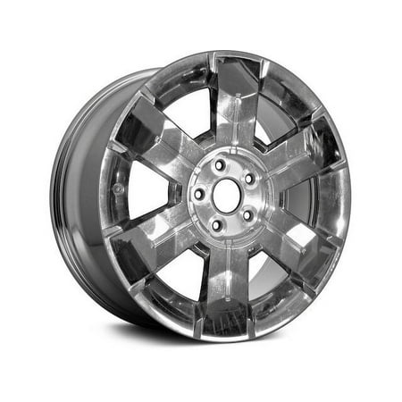 Aluminum Wheel - Chrome Cladded - 19 x 7 Inch - 5-Lug - 6-Spoke - Compatible with 2010 - 2015 GMC Terrain 2011 2012 2013 2014