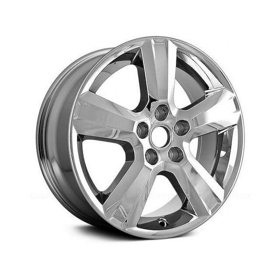 Aluminum Wheel - Chrome Cladded - 5 Spoke - 5 Lug - 17 x 7 Inch - 38mm Offset - Compatible with 2010 - 2012 Chevy Malibu 2011